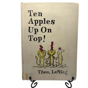 Vintage 1989 Ten Apples Up on Top! Book by Theo. LeSieg (Dr. Seuss), HC Library